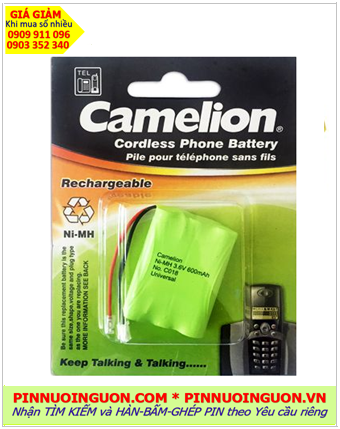 Camelion C018, Pin điện thoại bàn không dây Camelion C018 (3.6v-AAA600mAh) /Nhận hàn ghép pin